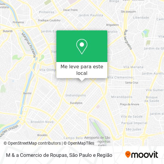 M & a Comercio de Roupas mapa