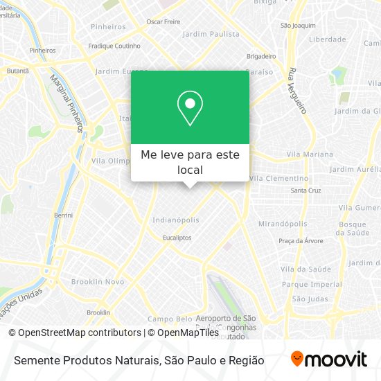 Semente Produtos Naturais mapa