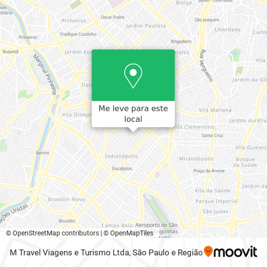 M Travel Viagens e Turismo Ltda mapa