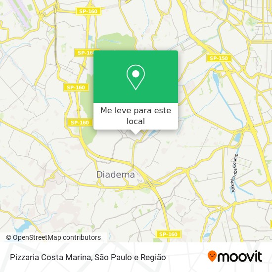 Pizzaria Costa Marina mapa