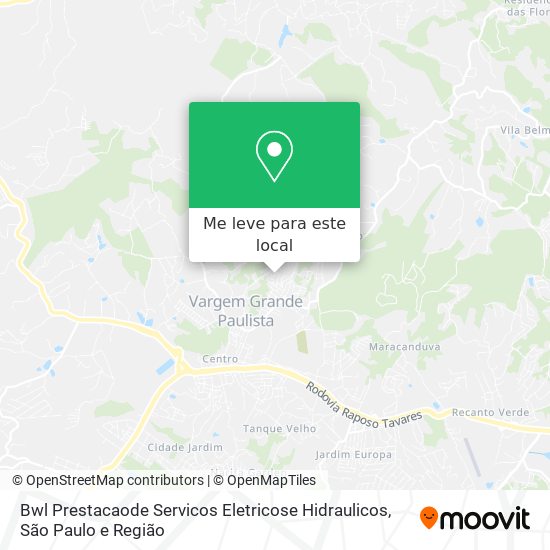 Bwl Prestacaode Servicos Eletricose Hidraulicos mapa