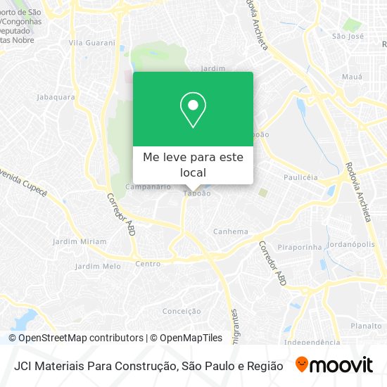 JCI Materiais Para Construção mapa