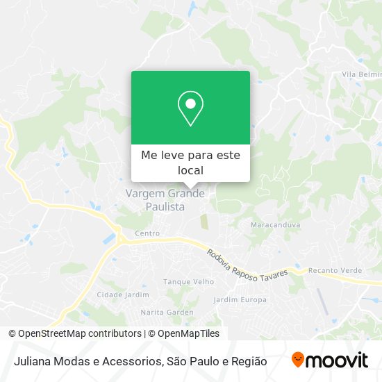 Juliana Modas e Acessorios mapa