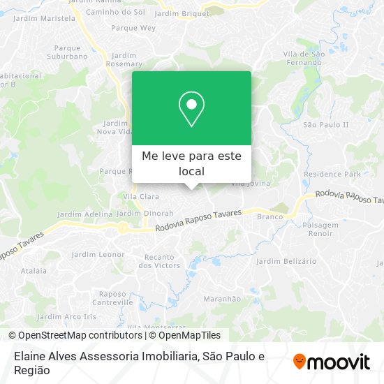 Elaine Alves Assessoria Imobiliaria mapa