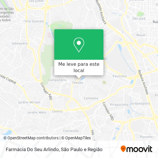 Farmácia Do Seu Arlindo mapa