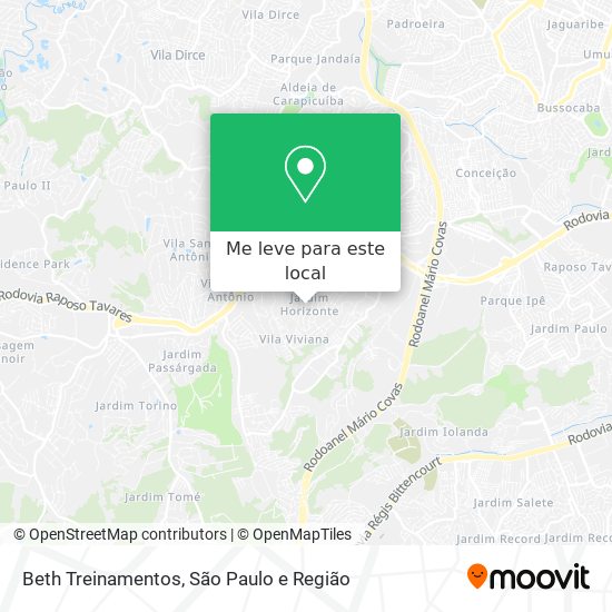 Beth Treinamentos mapa
