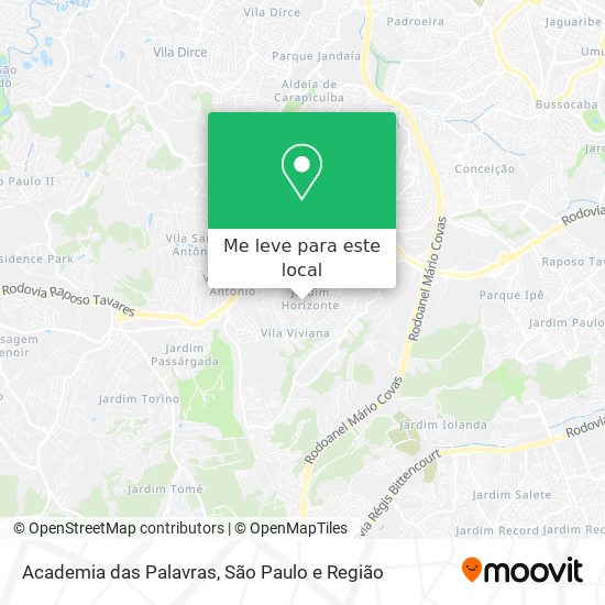 Academia das Palavras mapa