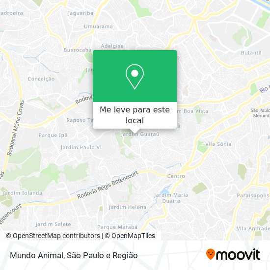 Mundo Animal mapa