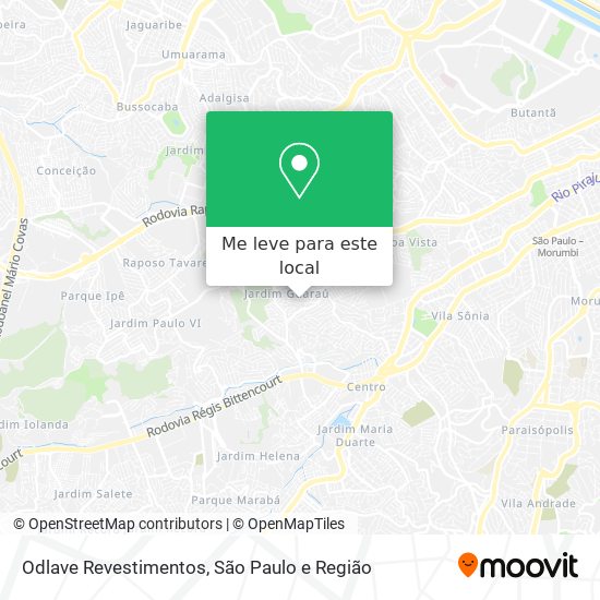 Odlave Revestimentos mapa