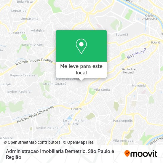 Administracao Imobiliaria Demetrio mapa