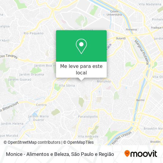 Monice - Alimentos e Beleza mapa