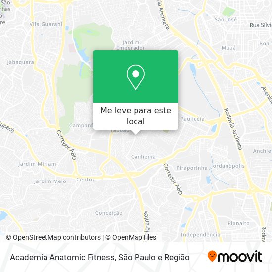 Academia Anatomic Fitness mapa