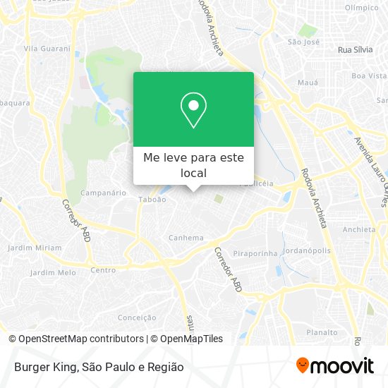 Burger King mapa