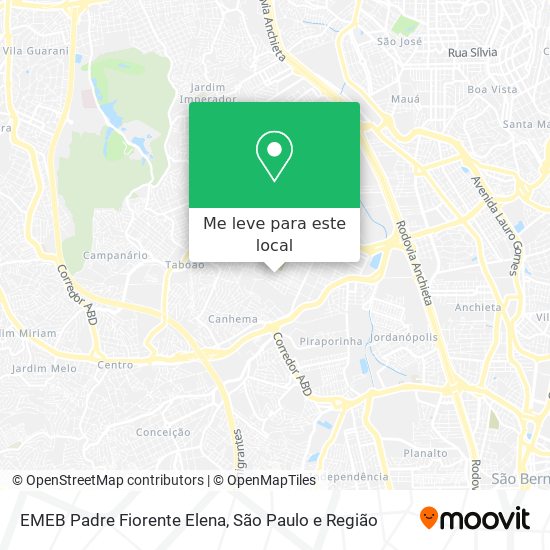 EMEB Padre Fiorente Elena mapa