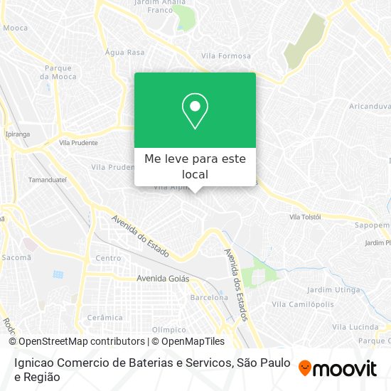 Ignicao Comercio de Baterias e Servicos mapa