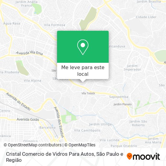 Cristal Comercio de Vidros Para Autos mapa