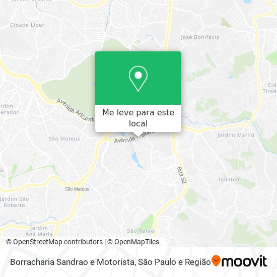 Borracharia Sandrao e Motorista mapa