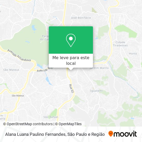Alana Luana Paulino Fernandes mapa