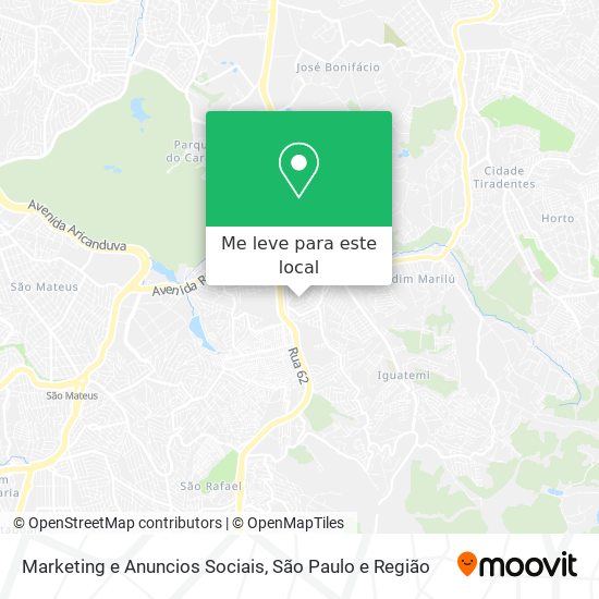 Marketing e Anuncios Sociais mapa