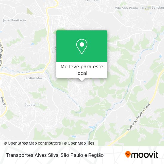 Transportes Alves Silva mapa