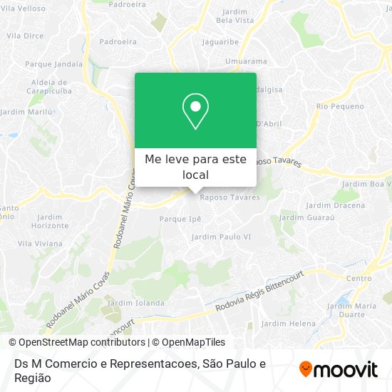 Ds M Comercio e Representacoes mapa