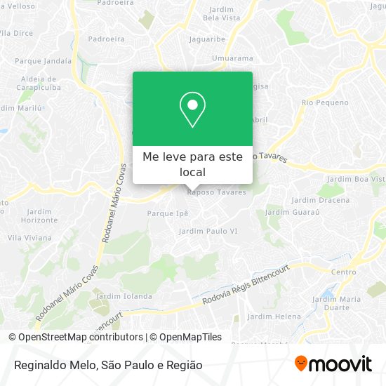 Reginaldo Melo mapa