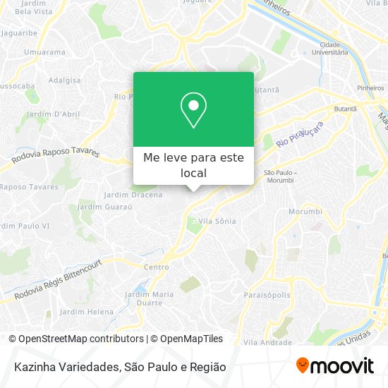 Kazinha Variedades mapa