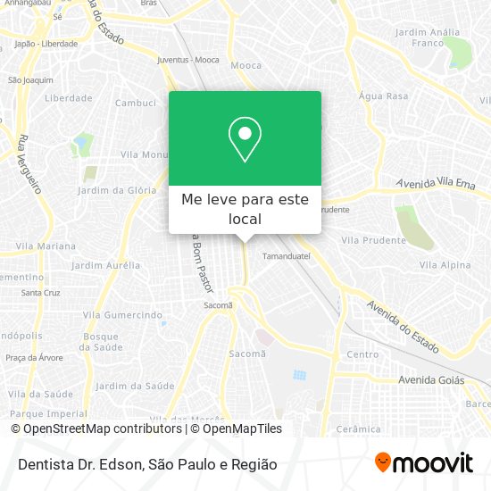 Dentista Dr. Edson mapa