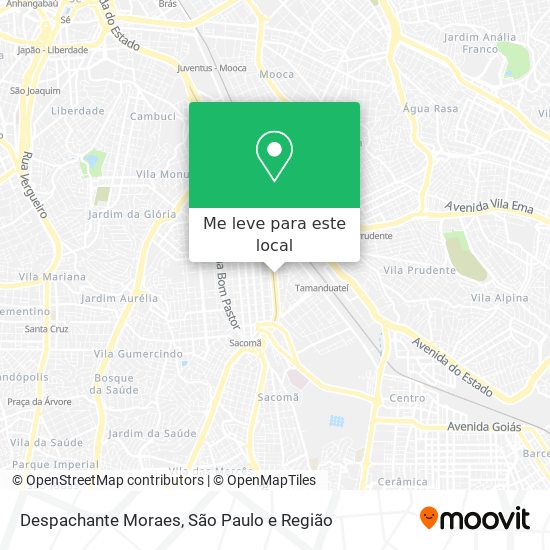 Despachante Moraes mapa
