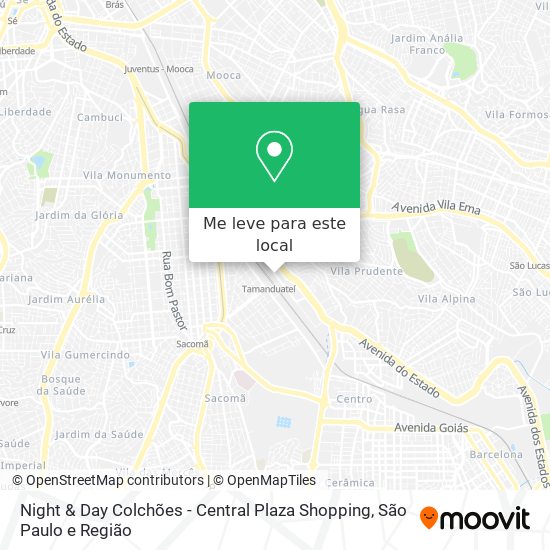 Night & Day Colchões - Central Plaza Shopping mapa