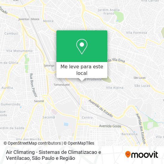 Air Climating - Sistemas de Climatizacao e Ventilacao mapa