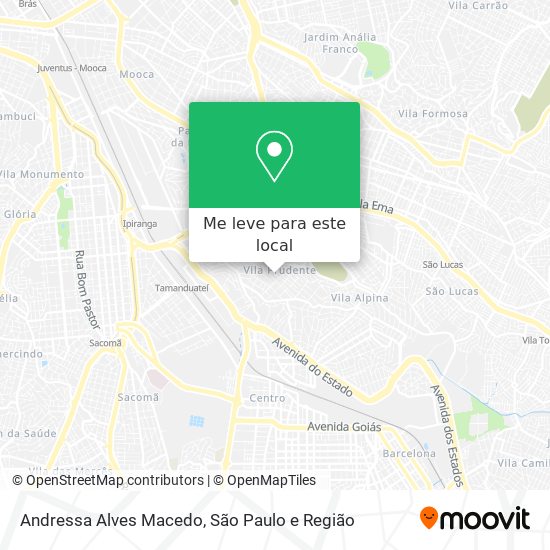Andressa Alves Macedo mapa