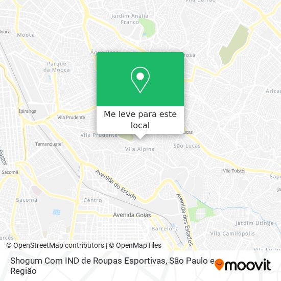 Shogum Com IND de Roupas Esportivas mapa