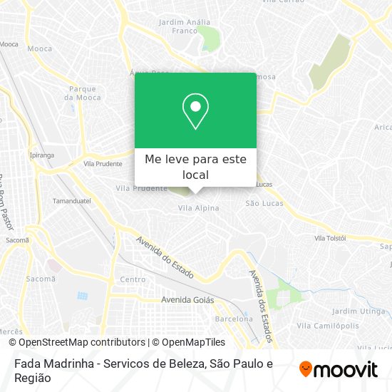 Fada Madrinha - Servicos de Beleza mapa