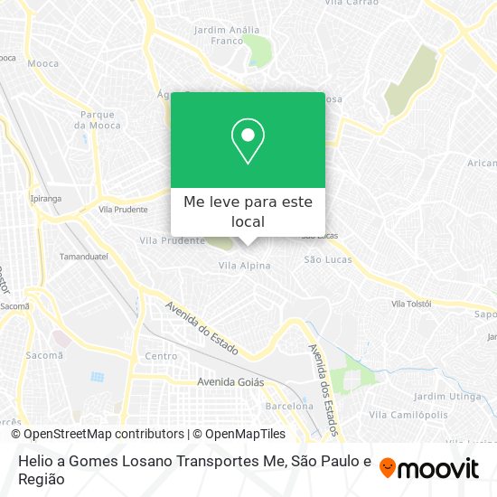 Helio a Gomes Losano Transportes Me mapa