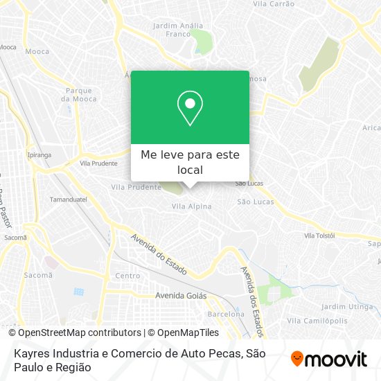 Kayres Industria e Comercio de Auto Pecas mapa