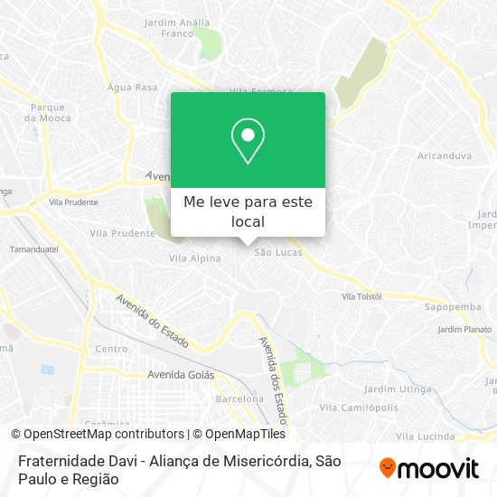 Fraternidade Davi - Aliança de Misericórdia mapa