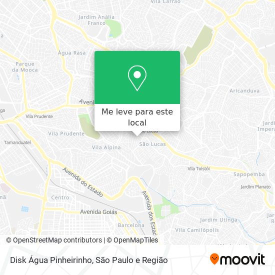 Disk Água Pinheirinho mapa