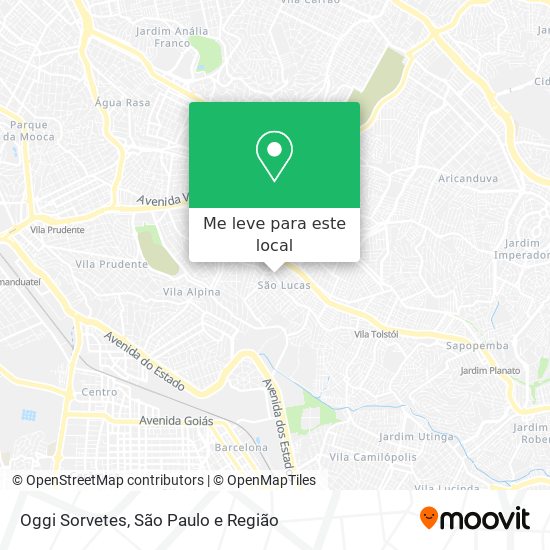 Oggi Sorvetes mapa