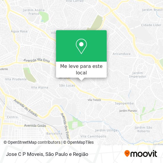 Jose C P Moveis mapa