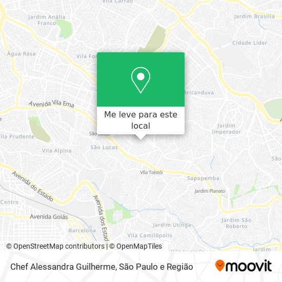Chef Alessandra Guilherme mapa