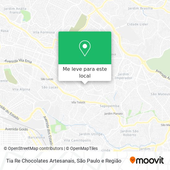 Tia Re Chocolates Artesanais mapa