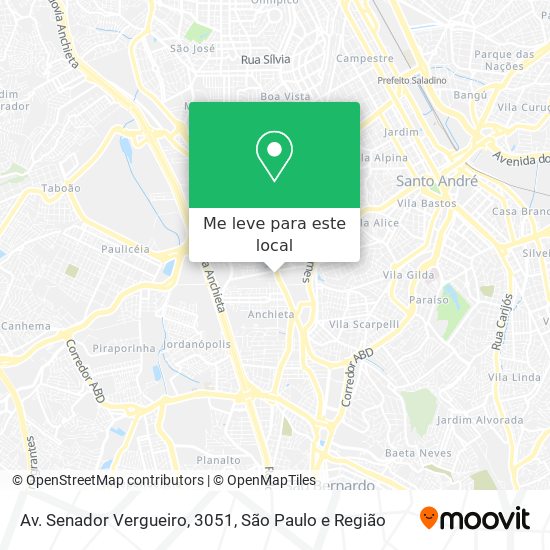 Av. Senador Vergueiro, 3051 mapa