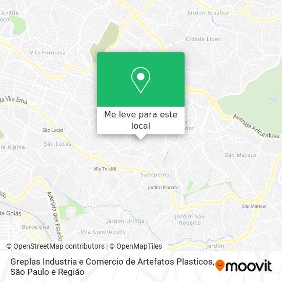 Greplas Industria e Comercio de Artefatos Plasticos mapa