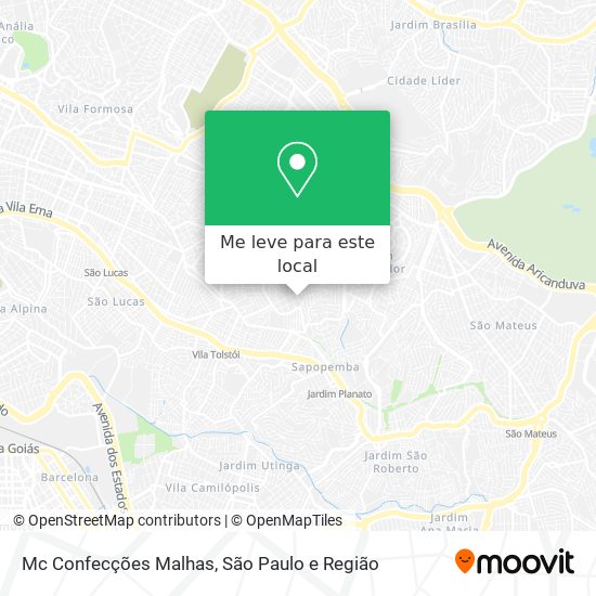 Mc Confecções Malhas mapa