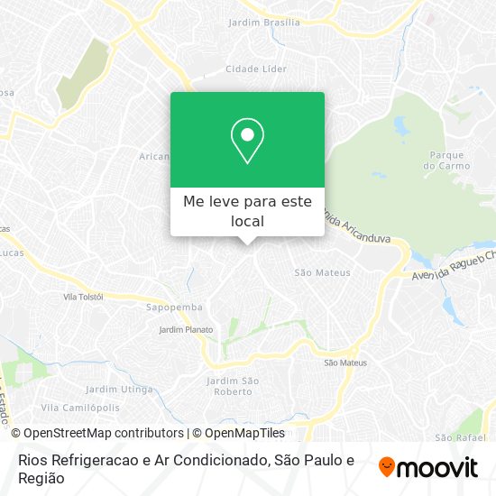 Rios Refrigeracao e Ar Condicionado mapa