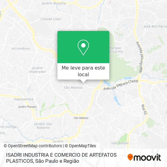 ISADRI INDUSTRIA E COMERCIO DE ARTEFATOS PLASTICOS mapa