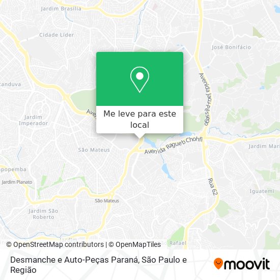 Desmanche e Auto-Peças Paraná mapa