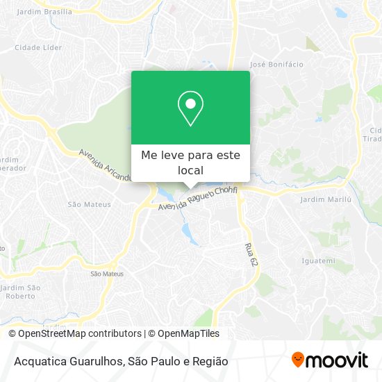 Acquatica Guarulhos mapa