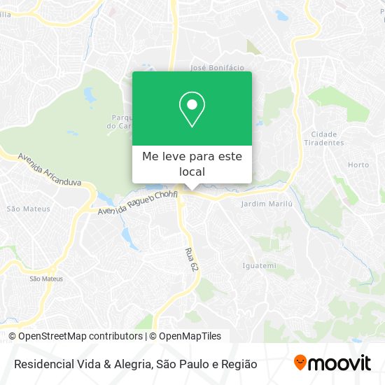 Residencial Vida & Alegria mapa